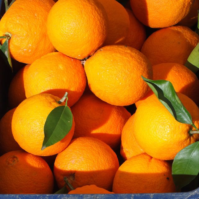 canasta de naranjas